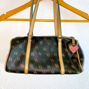 Dooney & Bourke 90s multicolor signature barrel bag